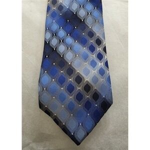 NWT Van Heusen Flex Collar Blue 100% Silk Men's Neck Tie 125852